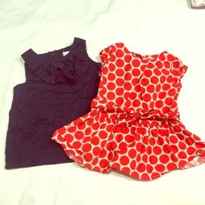 Two Savannah girls 18 months tops bundle